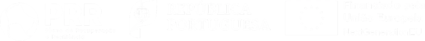 PRR, Plano de Recuperacao e Resiliencia. Republica Portuguesa. Financiado pela Uniao Europeia, NextGenerationEU.